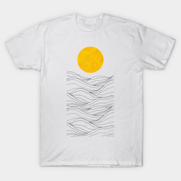 The outline seas T-Shirt by Swadeillustrations